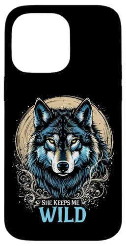 SHE KEEPS ME WILD Wolf Hülle für iPhone 14 Pro Max SHE KEEPS ME WILD Wolf Hülle für iPhone 14 Pro Max von Wolf Designs
