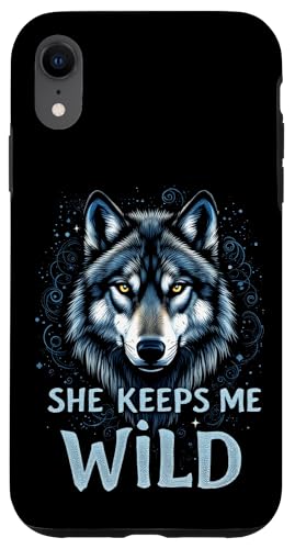 SHE KEEPS ME WILD Wolf Hülle für iPhone XR von Wolf Designs
