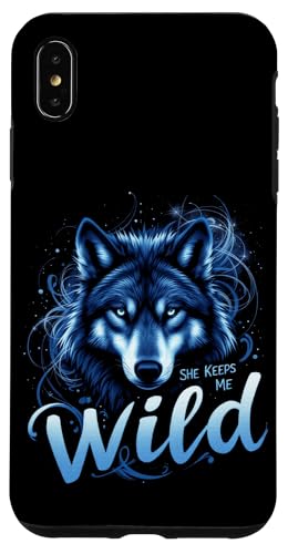SHE KEEPS ME WILD Wolf Hülle für iPhone XS Max von Wolf Designs