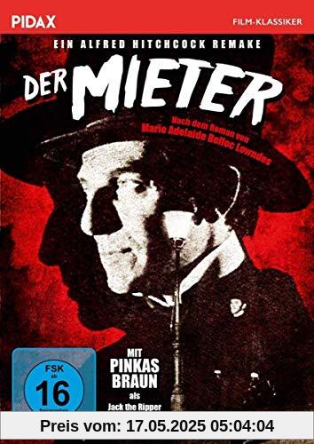 Der Mieter / Gruseliges Alfred Hitchcock Remake mit Pinkas Braun als Jack the Ripper (Pidax Film-Klassiker) von Wolf Dietrich