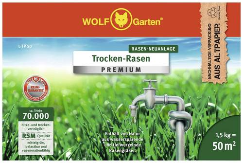 WOLF-Garten 3824630 Trockenrasen-Premium L-TP 50 1St. von Wolf-Garten
