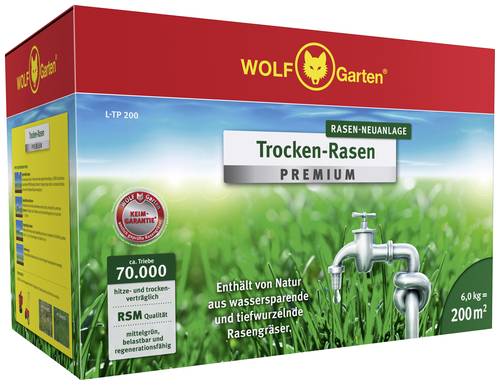 WOLF-Garten 3824650 - Trockenrasen Premium L-TP 200 1St. von Wolf-Garten