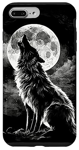Hülle für iPhone 7 Plus/8 Plus Heulender Wolf vor dem Mond Hülle für iPhone 7 Plus/8 Plus Heulender Wolf vor dem Mond von Wolf Merch