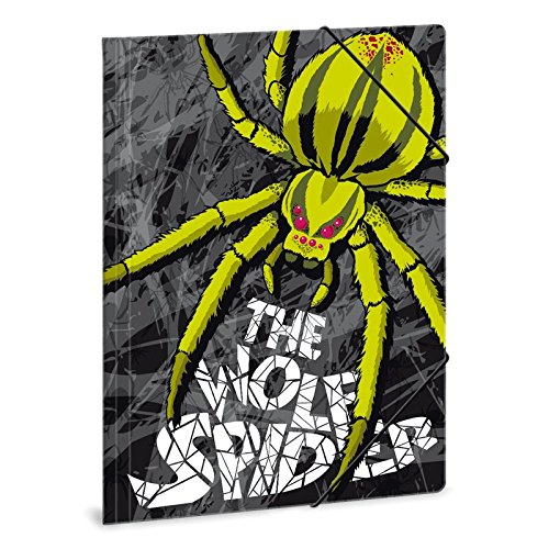 Wolf Spider Spinne A4 Binder Mappe mit Spanngummi A4 Ordner für Blätter von Wolf Spider Spinne
