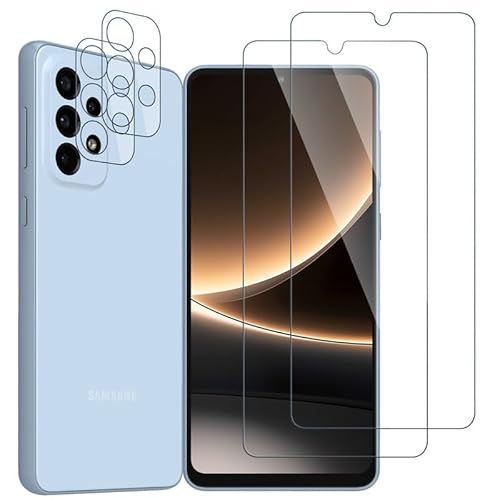 【2+2 Stück】 für Schutzfolie Samsung Galaxy A33 5G Panzerglas Kameraschutz, Verschleißfest Folie Samsung A33 Displayschutz, Hohe Klarheit Hohe Auflösung Schutzglas Panzerfolie 【2+2 Stück】 für Schutzfolie Samsung Galaxy A33 5G Panzerglas Kameraschutz, Verschleißfest Folie Samsung A33 Displayschutz, Hohe Klarheit Hohe Auflösung Schutzglas Panzerfolie von WolfFancy