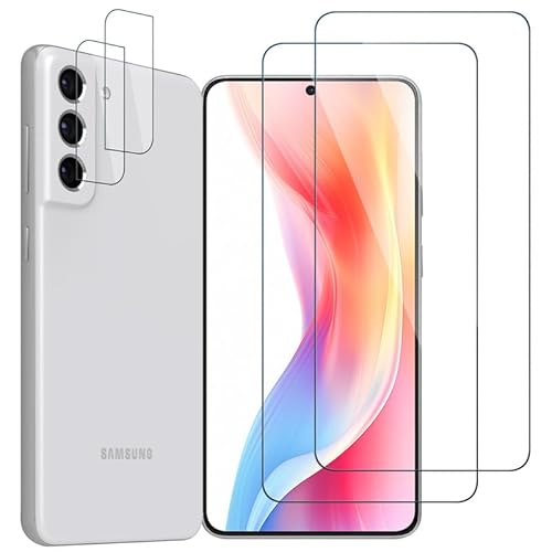 【2+2 Stück】 für Schutzfolie Samsung Galaxy S21 FE 5G Panzerglas Kameraschutz, Verschleißfest Folie Samsung S21 FE Displayschutz, Hohe Klarheit Hohe Auflösung Schutzglas Panzerfolie 【2+2 Stück】 für Schutzfolie Samsung Galaxy S21 FE 5G Panzerglas Kameraschutz, Verschleißfest Folie Samsung S21 FE Displayschutz, Hohe Klarheit Hohe Auflösung Schutzglas Panzerfolie von WolfFancy