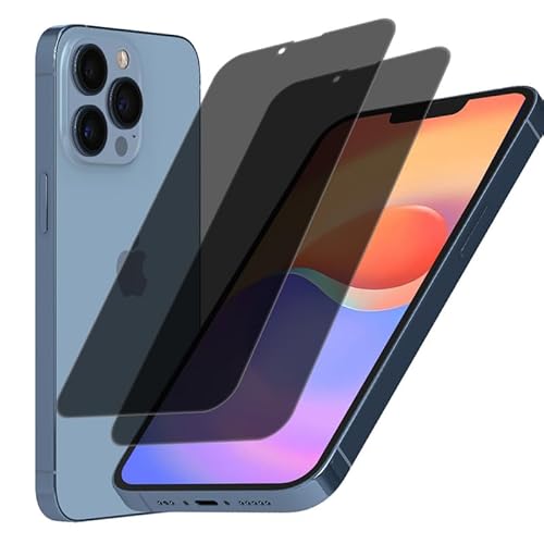 WolfFancy 2 Stück für Panzerglas iPhone 13 Blickschutz, Kratzfest, Empfindliche Berührung, Anti-Fingerabdruck, Wasserdicht, HD Displayschutzfolie iPhone 13/13 Pro Screen Protector WolfFancy 2 Stück für Panzerglas iPhone 13 Blickschutz, Kratzfest, Empfindliche Berührung, Anti-Fingerabdruck, Wasserdicht, HD Displayschutzfolie iPhone 13/13 Pro Screen Protector von WolfFancy