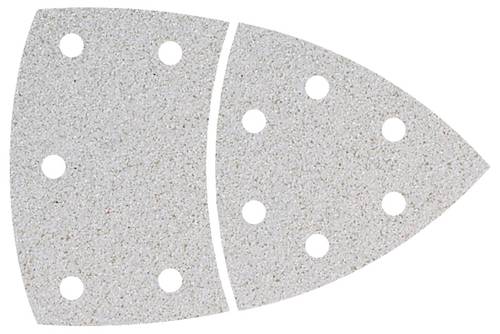 Wolfcraft 1125000 Multischleifpapier mit Klett, gelocht Körnung 40 Eckmaß 95mm 10St. von Wolfcraft