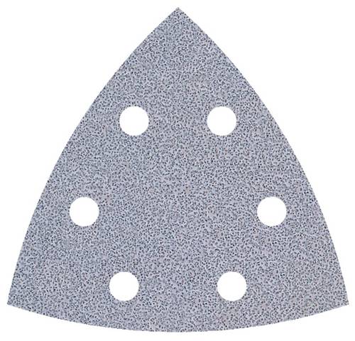 Wolfcraft 1160000 Deltaschleifpapier mit Klett, gelocht Körnung 40 Eckmaß 95mm 5St. von Wolfcraft