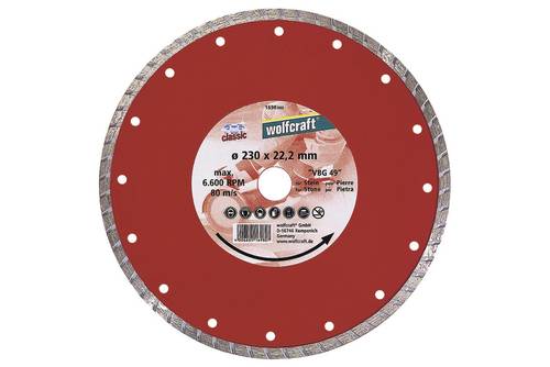 Wolfcraft 1694000 Classic-Turbo Diamanttrennscheibe Durchmesser 115mm 1St. Wolfcraft 1694000 Classic-Turbo Diamanttrennscheibe Durchmesser 115mm 1St. von Wolfcraft