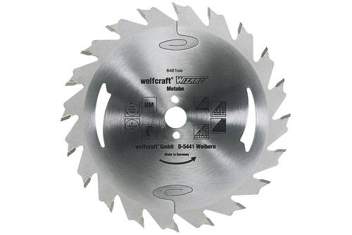Wolfcraft 6476000 Hartmetall Kreissägeblatt 190 x 20mm Zähneanzahl: 28 1St. von Wolfcraft