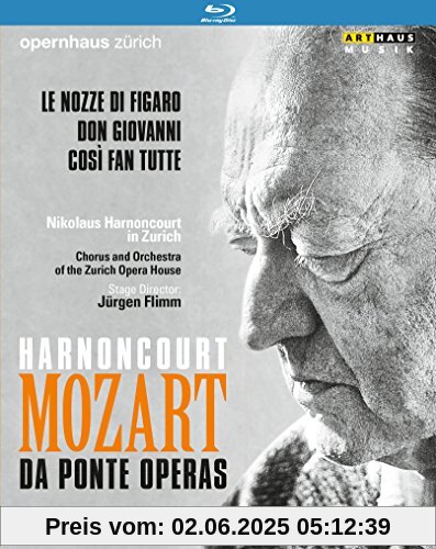 Harnoncourt: Mozart / da Ponte Operas - Nikolaus Harnoncourt in Zürich [3 Blu-rays] von Wolfgang Amadeus Mozart