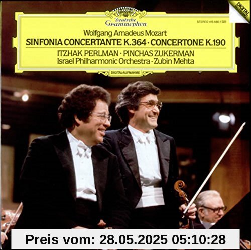 MOZART, Wolfgang Amadeus: Sinfonia Concertante in E-flat major for violin, viola and orchestra, Kv.364 (320d); Concertone in C major for Two violins, oboe, violoncello and orchestra, Kv.190 (186e) -- von Wolfgang Amadeus Mozart