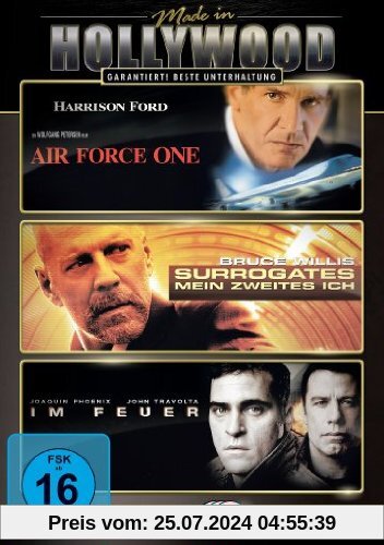 Air Force One / Surrogates - Mein zweites Ich / Im Feuer [3 DVDs] von Wolfgang Petersen