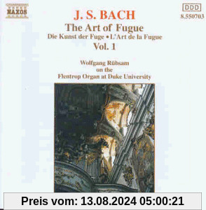 Bach: Kunst der Fuge Vol 1 von Wolfgang Rübsam