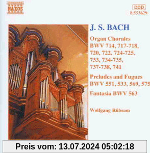 Bach: Orgelchoräle Vol 3 Rue von Wolfgang Rübsam