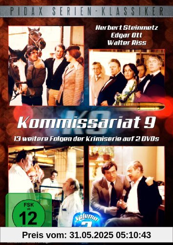 Kommissariat 9, Vol. 2 - 13 weitere Folgen der erfolgreichen Krimiserie (Pidax Serien-Klassiker) [2 DVDs] von Wolfgang Staudte