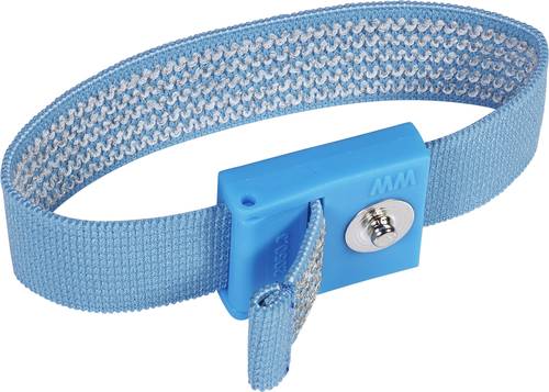 Wolfgang Warmbier 2050.750.3 ESD-Handgelenkband Hellblau Druckknopf 3mm von Wolfgang Warmbier