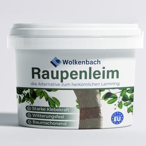 Wolkenbach® Grüner Raupenleim für Obstbäume 0,9L I Der Leimring für Obstbäume schützt vor Frostspannern, Ameisen, Läusen uvm. - Baumleim auch für Zimmerpflanzen geeignet von Wolkenbach