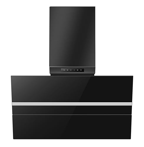 Wolkenstein Dunstabzugshaube WS49-90B | schwarz | 90cm Breite | Automatische Öffnung von Wolkenstein