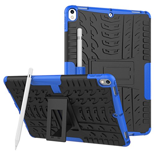 womail Two in One Shock Hybrid-Schutzhülle mit Ständer für für iPad Pro, 26,7 cm blau blau von Womail