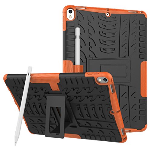 womail Two in One Shock Hybrid-Schutzhülle mit Ständer für für iPad Pro, 26,7 cm orange Orange von Womail
