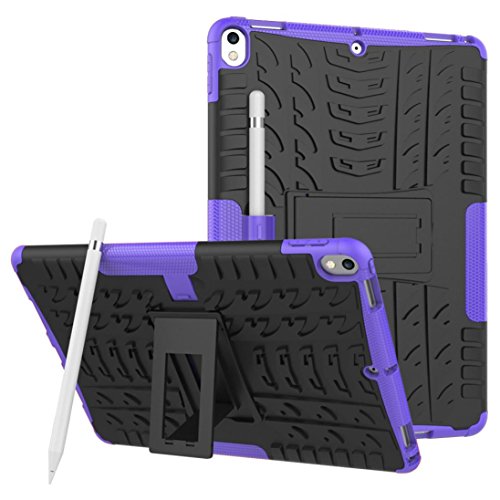 womail Two in One Shock Hybrid-Schutzhülle mit Ständer für für iPad Pro, 26,7 cm violett violett von Womail