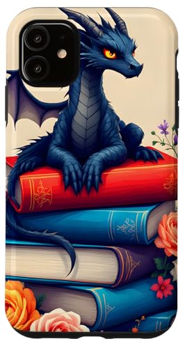 Dragon Librarian Bücherleseliebhaber Dragon Readers Hülle für iPhone 11 Dragon Librarian Bücherleseliebhaber Dragon Readers Hülle für iPhone 11 von Women Men Girls Dragon Librarian Book Phone Popper