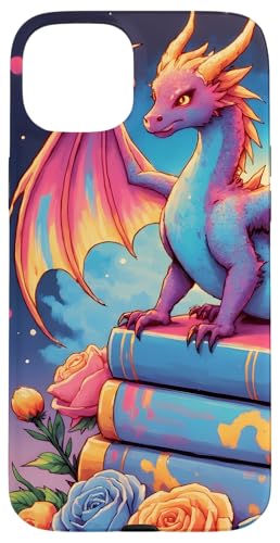 Dragon Librarian Bücherleseliebhaber Dragon Readers Hülle für iPhone 15 Plus Dragon Librarian Bücherleseliebhaber Dragon Readers Hülle für iPhone 15 Plus von Women Men Girls Dragon Librarian Book Phone Popper