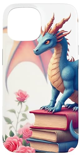 Dragon Librarian Bücherleseliebhaber Dragon Readers Hülle für iPhone 15 Dragon Librarian Bücherleseliebhaber Dragon Readers Hülle für iPhone 15 von Women Men Girls Dragon Librarian Book Phone Popper