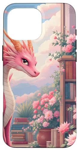 Dragon Librarian Bücherleseliebhaber Dragon Readers Hülle für iPhone 16 Pro Max Dragon Librarian Bücherleseliebhaber Dragon Readers Hülle für iPhone 16 Pro Max von Women Men Girls Dragon Librarian Book Phone Popper