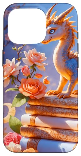 Dragon Librarian Bücherleseliebhaber Dragon Readers Hülle für iPhone 16 Pro Dragon Librarian Bücherleseliebhaber Dragon Readers Hülle für iPhone 16 Pro von Women Men Girls Dragon Librarian Book Phone Popper