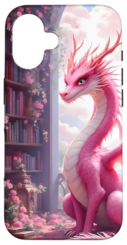 Dragon Librarian Bücherleseliebhaber Dragon Readers Hülle für iPhone 16 Dragon Librarian Bücherleseliebhaber Dragon Readers Hülle für iPhone 16 von Women Men Girls Dragon Librarian Book Phone Popper