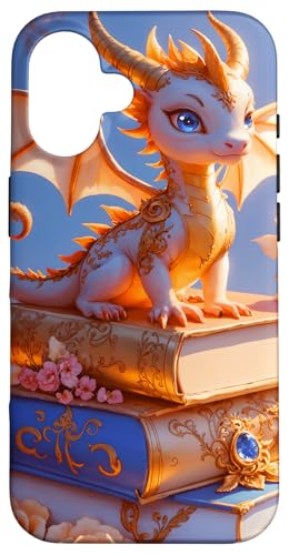 Dragon Librarian Bücherleseliebhaber Dragon Readers Hülle für iPhone 16 Dragon Librarian Bücherleseliebhaber Dragon Readers Hülle für iPhone 16 von Women Men Girls Dragon Librarian Book Phone Popper