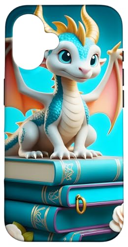 Dragon Librarian Bücherleseliebhaber Dragon Readers Hülle für iPhone 16 Dragon Librarian Bücherleseliebhaber Dragon Readers Hülle für iPhone 16 von Women Men Girls Dragon Librarian Book Phone Popper