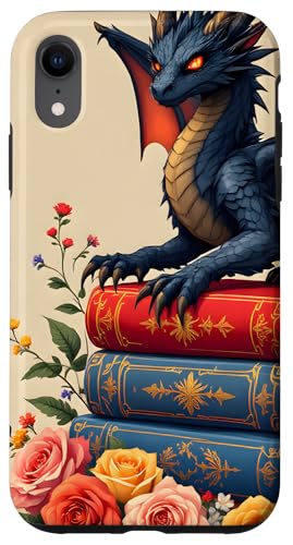 Dragon Librarian Bücherleseliebhaber Dragon Readers Hülle für iPhone XR Dragon Librarian Bücherleseliebhaber Dragon Readers Hülle für iPhone XR von Women Men Girls Dragon Librarian Book Phone Popper