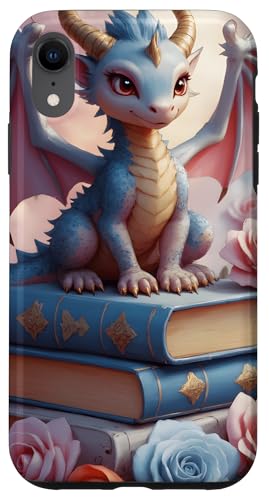 Dragon Librarian Bücherleseliebhaber Dragon Readers Hülle für iPhone XR Dragon Librarian Bücherleseliebhaber Dragon Readers Hülle für iPhone XR von Women Men Girls Dragon Librarian Book Phone Popper