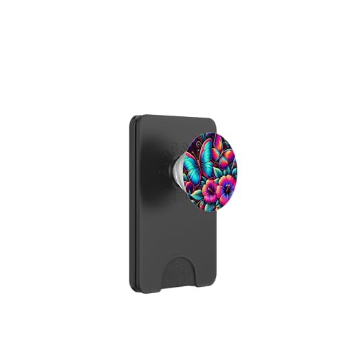 Blaugrün Schmetterlinge Muster Elegant Natur Blaugrün Schmetterling PopSockets PopWallet für MagSafe von Women's Butterflies Accessories With Butterfly Art