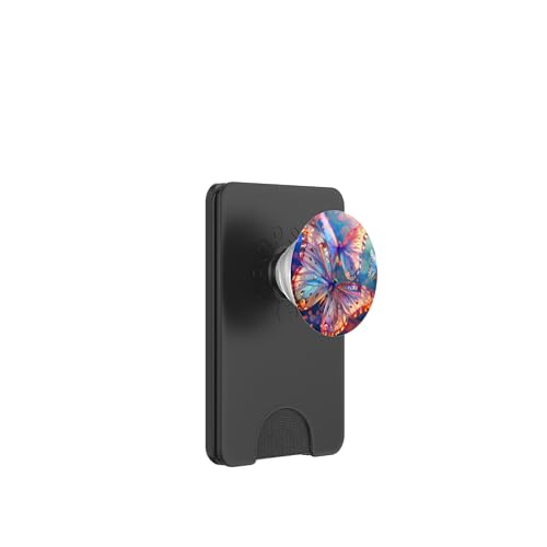 Blaugrün Weiß Schmetterlinge Muster Elegant Natur Schmetterling PopSockets PopWallet für MagSafe von Women's Butterflies Accessories With Butterfly Art