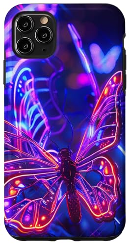 Lila Schmetterlinge Muster Elegant Natur Lila Schmetterling Hülle für iPhone 11 Pro Max von Women's Butterflies Accessories With Butterfly Art