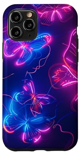 Lila Schmetterlinge Muster Elegant Natur Lila Schmetterling Hülle für iPhone 11 Pro von Women's Butterflies Accessories With Butterfly Art