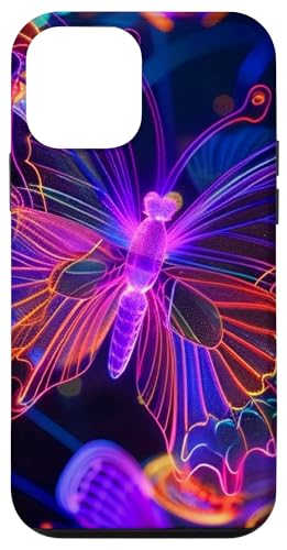 Lila Schmetterlinge Muster Elegant Natur Lila Schmetterling Hülle für iPhone 12 mini von Women's Butterflies Accessories With Butterfly Art