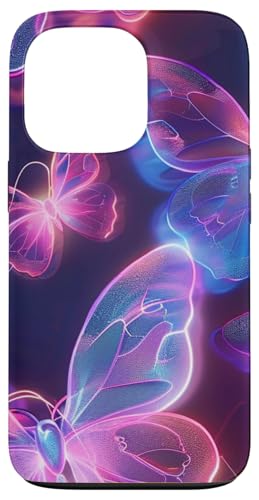 Lila Schmetterlinge Muster Elegant Natur Lila Schmetterling Hülle für iPhone 13 Pro von Women's Butterflies Accessories With Butterfly Art
