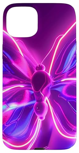 Lila Schmetterlinge Muster Elegant Natur Lila Schmetterling Hülle für iPhone 15 Plus von Women's Butterflies Accessories With Butterfly Art