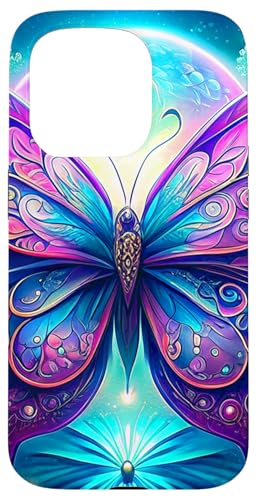 Lila Schmetterlinge Muster Elegant Natur Lila Schmetterling Hülle für iPhone 15 Pro von Women's Butterflies Accessories With Butterfly Art