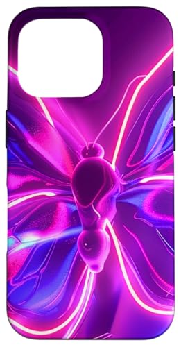 Lila Schmetterlinge Muster Elegant Natur Lila Schmetterling Hülle für iPhone 16 Pro von Women's Butterflies Accessories With Butterfly Art