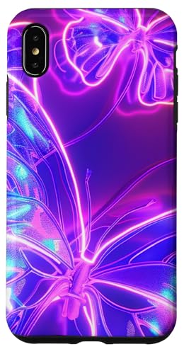 Lila Schmetterlinge Muster Elegant Natur Lila Schmetterling Hülle für iPhone XS Max von Women's Butterflies Accessories With Butterfly Art