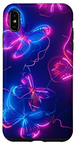 Lila Schmetterlinge Muster Elegant Natur Lila Schmetterling Hülle für iPhone XS Max von Women's Butterflies Accessories With Butterfly Art