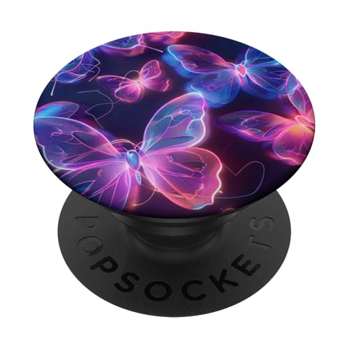 Lila Schmetterlinge Muster Elegant Natur Lila Schmetterling PopSockets Klebender PopGrip Lila Schmetterlinge Muster Elegant Natur Lila Schmetterling PopSockets Klebender PopGrip von Women's Butterflies Accessories With Butterfly Art