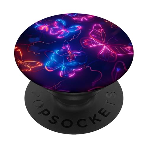 Lila Schmetterlinge Muster Elegant Natur Lila Schmetterling PopSockets Klebender PopGrip Lila Schmetterlinge Muster Elegant Natur Lila Schmetterling PopSockets Klebender PopGrip von Women's Butterflies Accessories With Butterfly Art